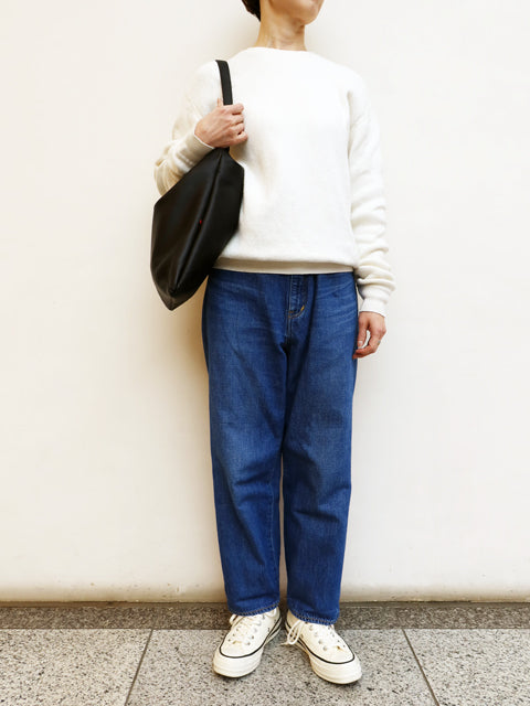 レザーショルダー<br>ギャザーバッグL