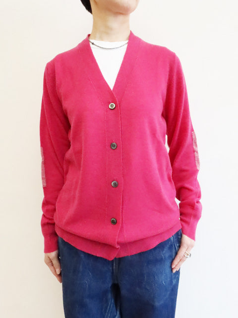 ELBOW PATCH<br>V NECK CARDIGAN