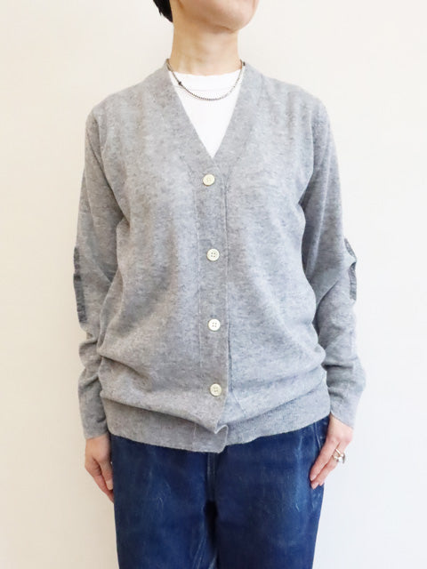 ELBOW PATCH<br>V NECK CARDIGAN