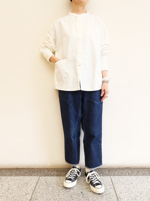 スタンドプルオーバーシャツ