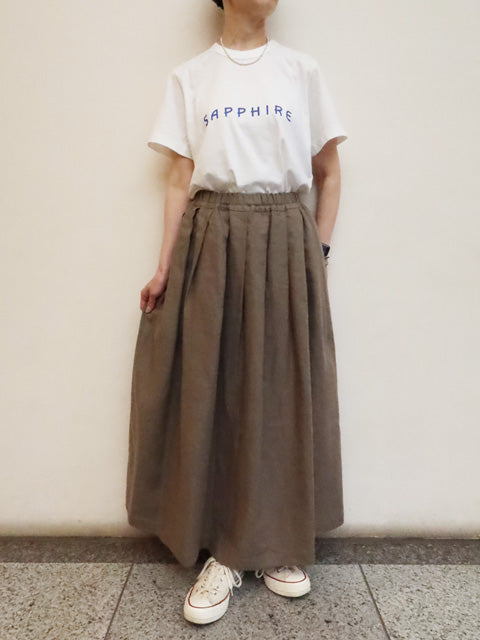 ソリッドリネン ヴォヤージュスカート