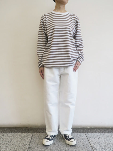 ワイドベーシック<br>ボーダー長袖Tシャツ