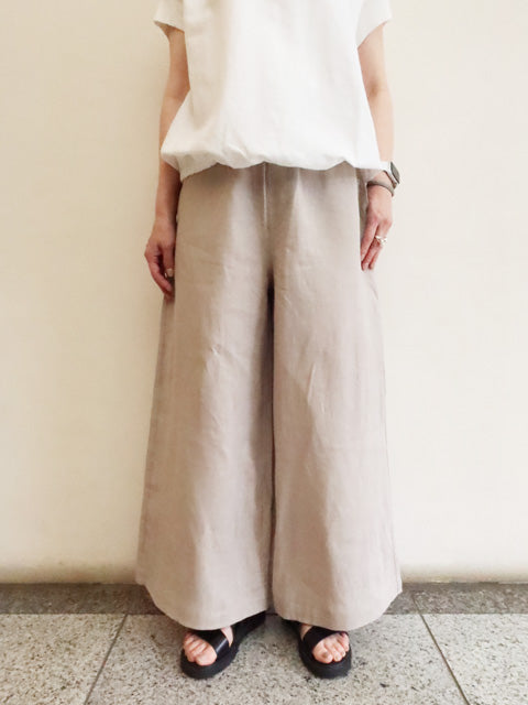 WIDE LINEN PANTS