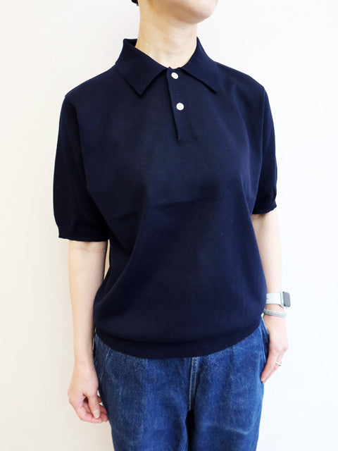 タグ付未使用品✨スローン 天竺二重編み クルーネック ニット パープル サイズ5 SLOANE