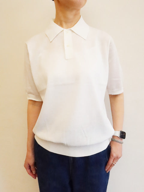 16G天竺 リサイクルポリエステル×コットン<br>半袖ポロ