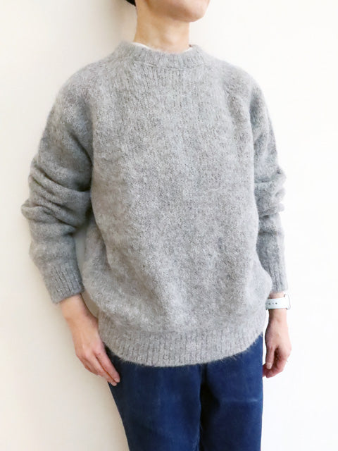 3G天竺 アルパカ×ウール<br>ラグランスリーブ クルーネック