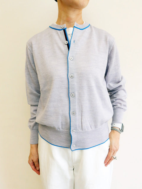 クルーネックカーディガン