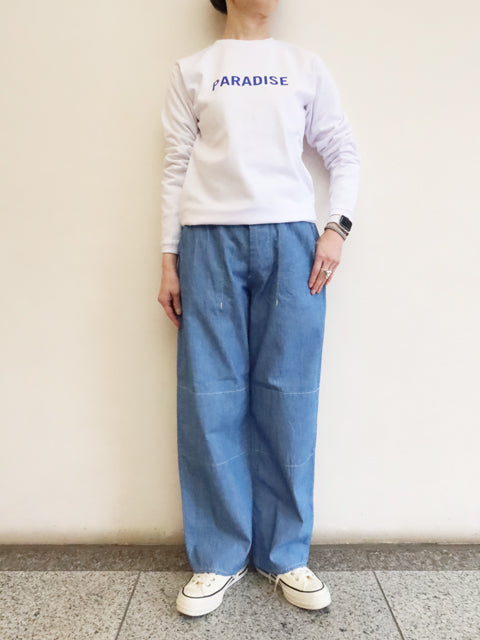 シャンブレー ベイカーパンツ