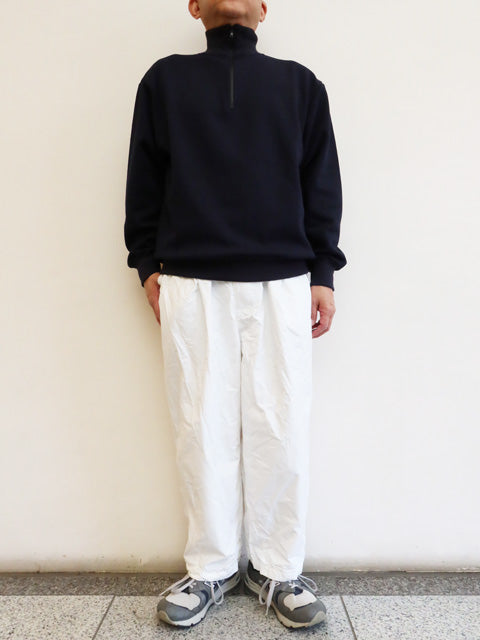 ハーフジッププルオーバー