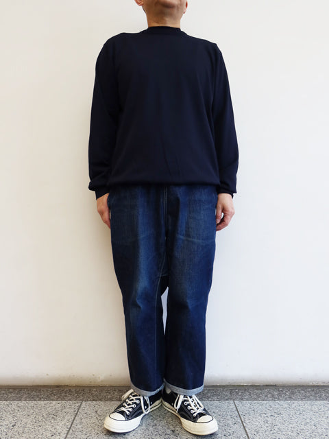 18G二重臼天竺<br>ポリエステル×キュプラ×コットン<br>クルーネック