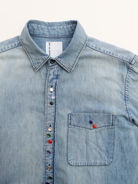 ハッピーボタンシャツ