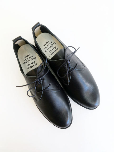 lace up shoes BLACK　