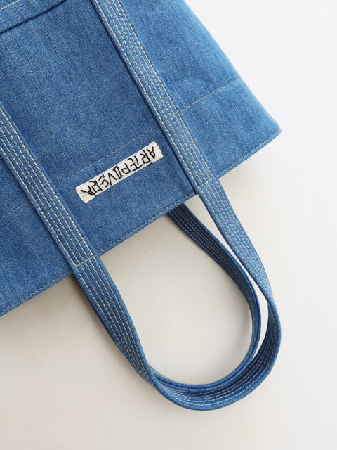 デニム ラウンドバッグ M