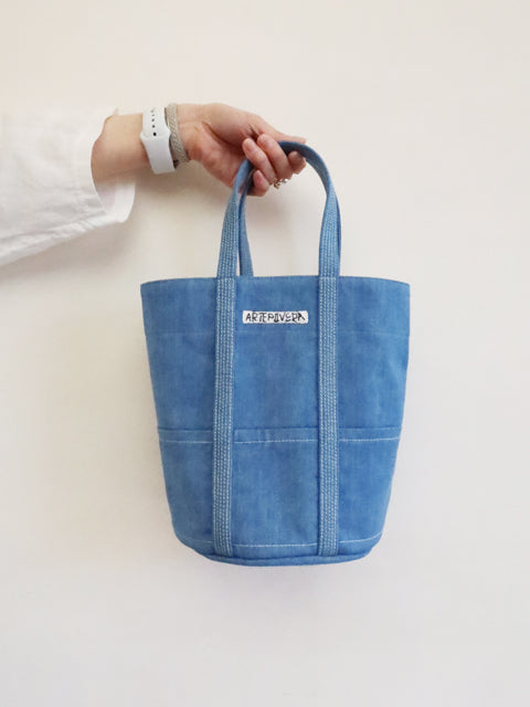 デニム ラウンドバッグ M