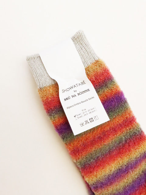 Alpaca Ombre<br>Boucle Socks
