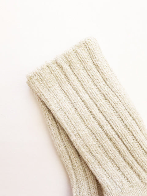 Cotton Silk<br>Ribbed Socks