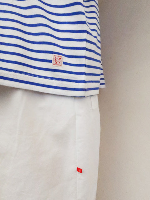 5分袖ボーダーTシャツ