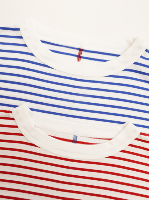 5分袖ボーダーTシャツ