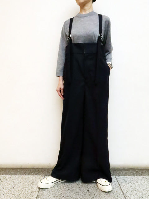 サスペンダー付き<br>ハイウエストパンツ