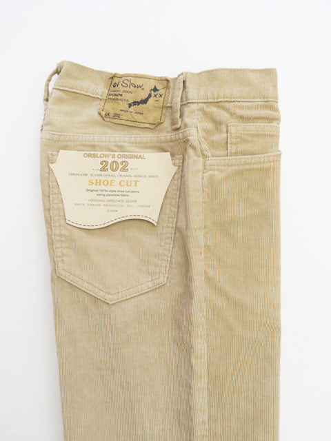 SHOE CUT JEANS CORDUROY