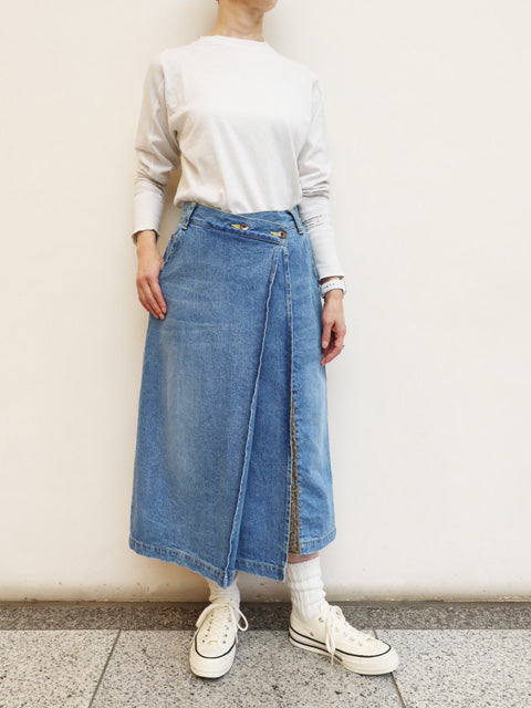 ボアデニムスカート