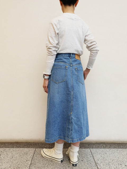 ボアデニムスカート