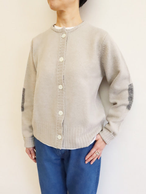 ELBOW PATCH<br>ROUND CARDIGAN