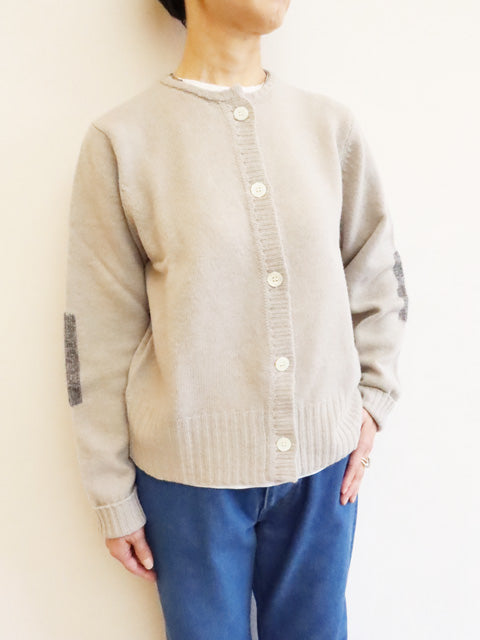 ELBOW PATCH<br>ROUND CARDIGAN