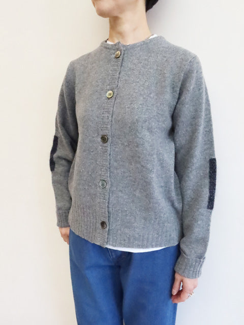 ELBOW PATCH<br>ROUND CARDIGAN