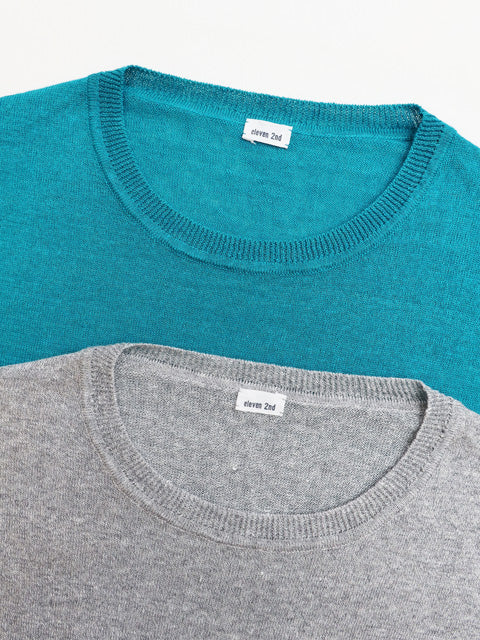ELBOW SLEEVES SWEATER