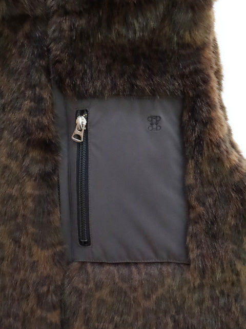 theory 美品　フォックス ファーベスト 美品【theory】リアルファーベスト フォックス ジレ フード付