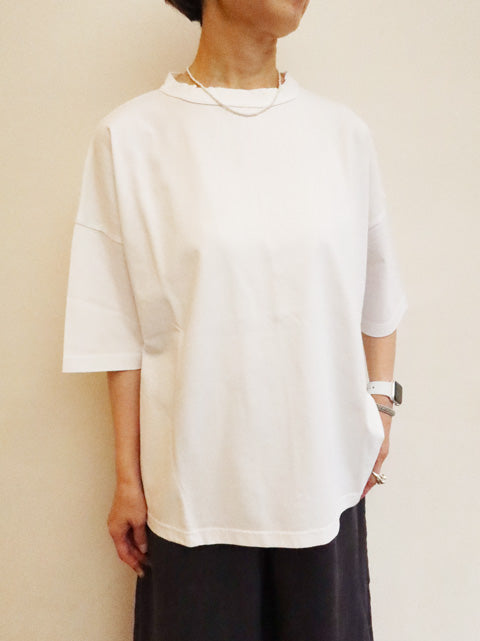 首まわりしっかり<br>5分袖Tシャツ
