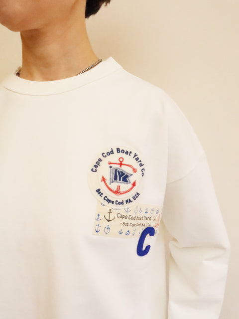 ワッペンペタペタ<br>長袖Tシャツ