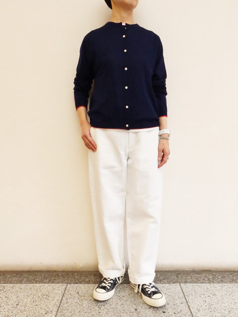 クルーネックカーディガン