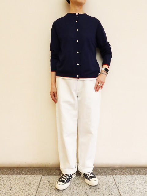 クルーネックカーディガン