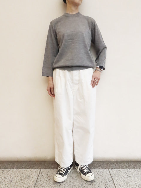 8分袖プルオーバーセーター