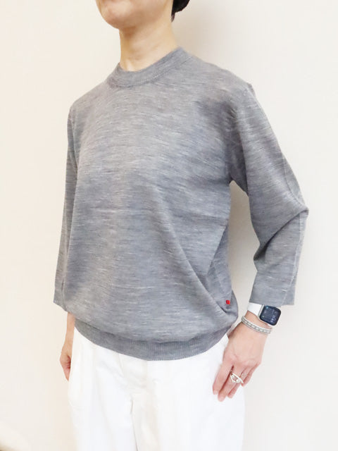 8分袖プルオーバーセーター