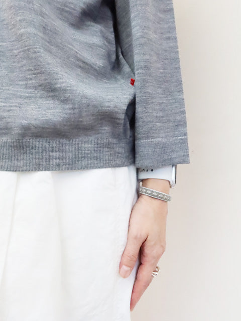 8分袖プルオーバーセーター