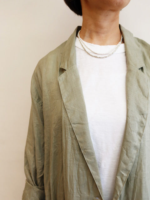 linen wide shirt JK