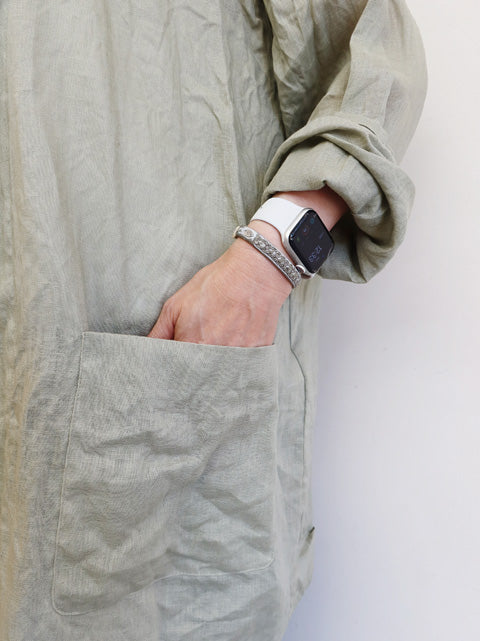linen wide shirt JK