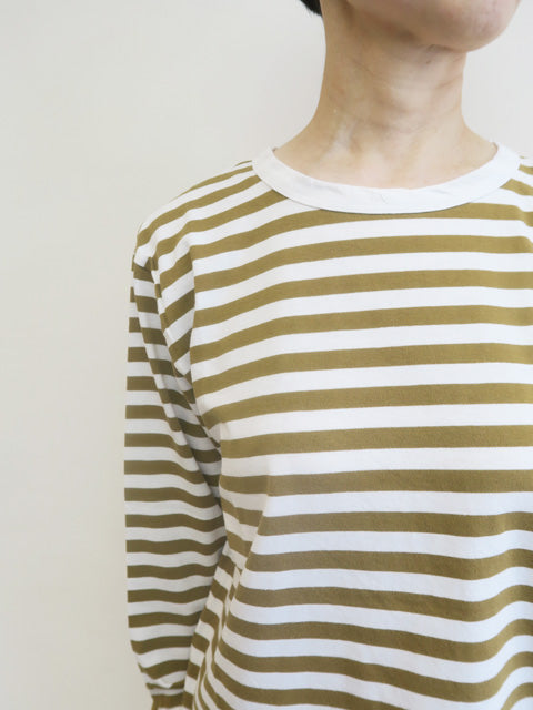 ワイドベーシック<br>ボーダー長袖Tシャツ