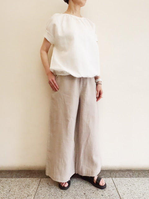 WIDE LINEN PANTS