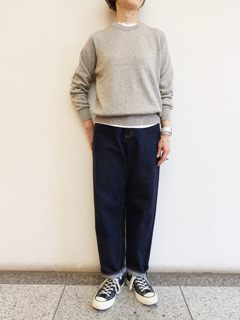 12G天竺 コットンウール<br>クルーネック プルオーバー