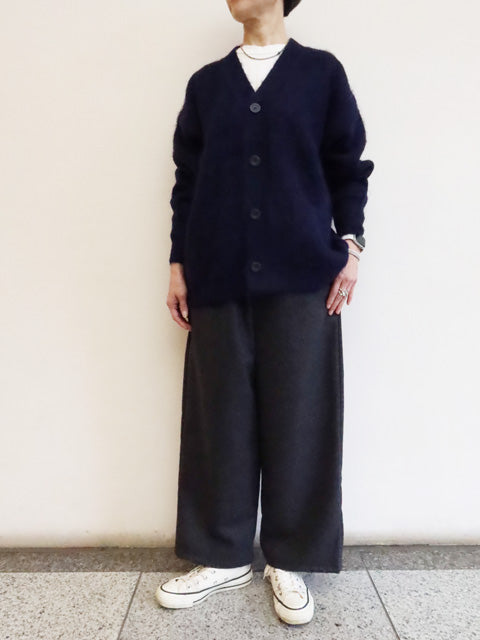 シャギーアルパカ<br>Vネックカーディガン