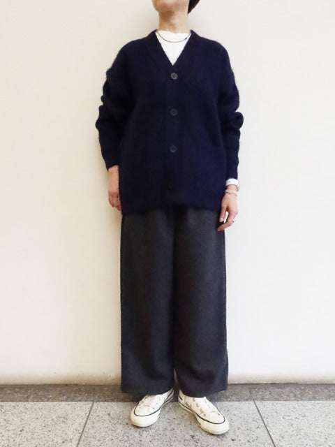 シャギーアルパカ<br>Vネックカーディガン