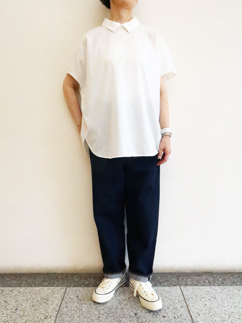 衿付プルオーバー