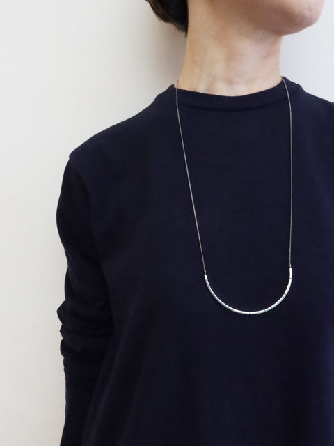 Slub Yarn<br>Long-Sleeve T-shirt Dress