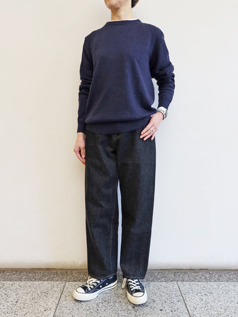 最終お値下げ‼️L'Appartemen Thermal Knit 9937 - Heavy Thermal Long Sleeve Henley - Emerald | Dant