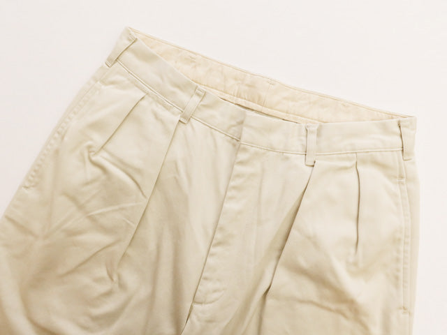 DOUBLE PLEATED<br>CHINO PANTS