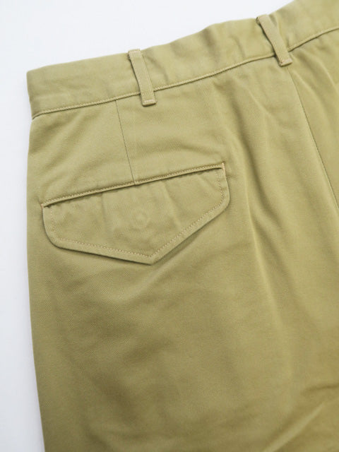 DOUBLE PLEAT CHINO PANTS